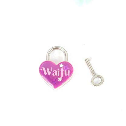 Waifu Heart Pad Lock