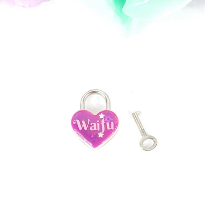 Waifu Heart Pad Lock