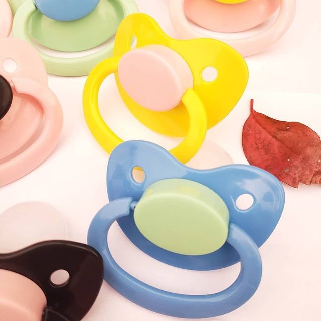 Bulk Plain Adult Pacifier Pack of 5 - Baby Shower Accessories - DIY Little Space DDLG & ABDL Adult Baby Pacifier
