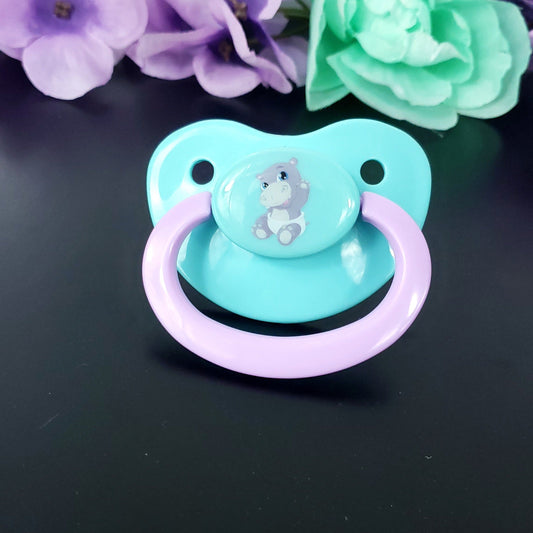 Baby Hippo Adult Pacifier