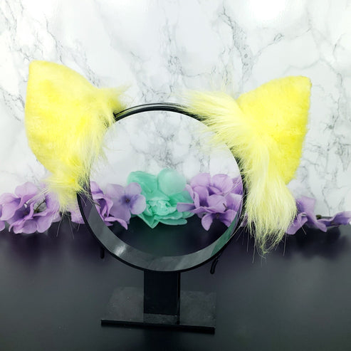 Unleash Your Inner Animal with our Yellow Cosplay Pony Ears – Vixen's