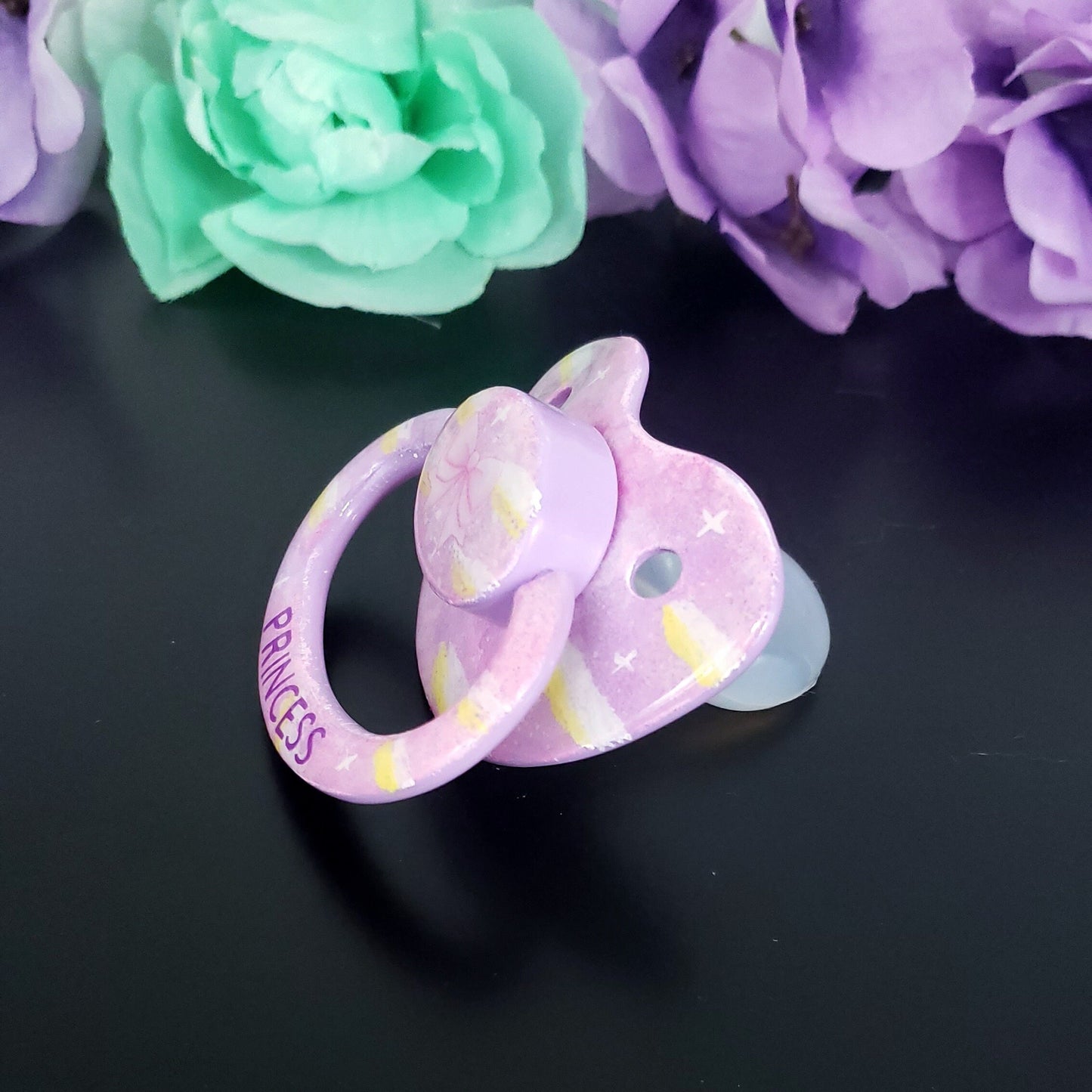 Hand painted Adult Pacifier - Princess