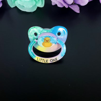 Hand painted Duck Adult Pacifier