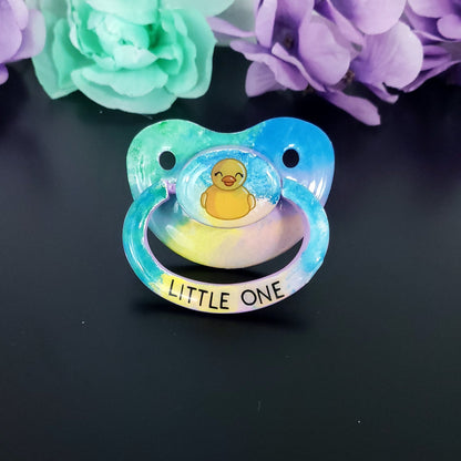 Hand painted Duck Adult Pacifier