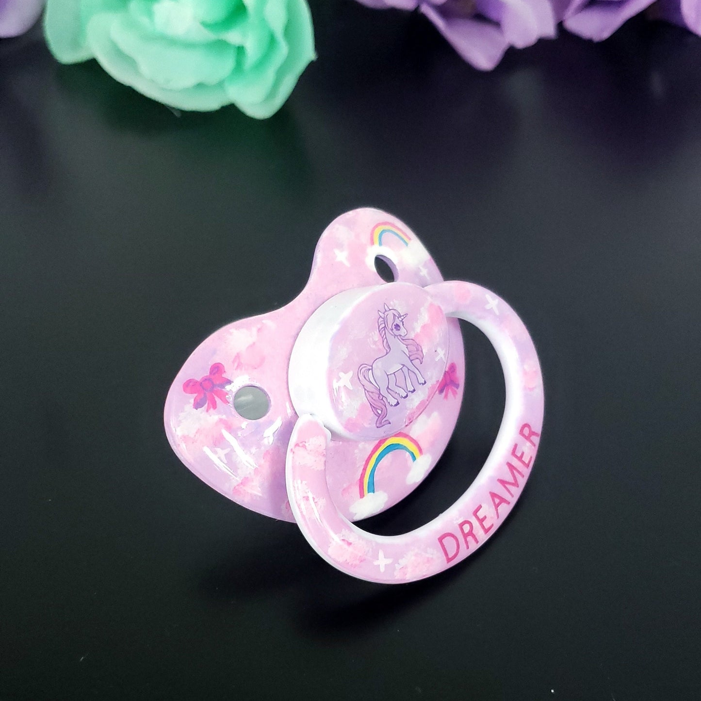 Hand Painted Adult Pacifier - Dreamer
