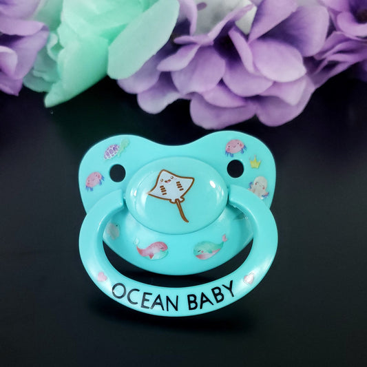 Deco Adult Pacifier - Ocean Baby