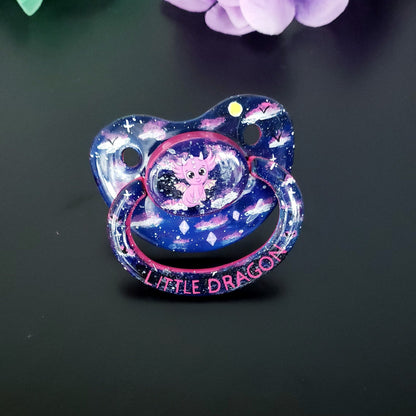 Hand Painted Adult Pacifier - Celestial Dragon