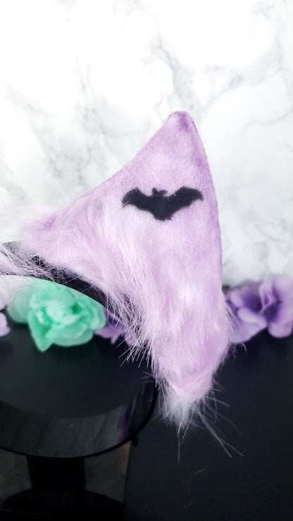 Purple Bat Pet Play Animal Ears