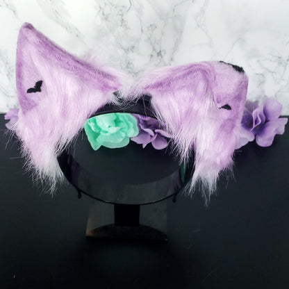 Purple Bat Pet Play Animal Ears