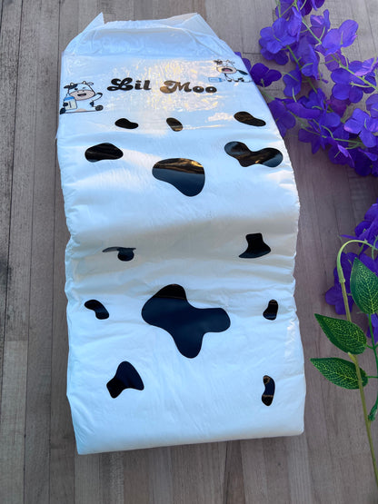 ABDL Adult Diaper Tape Set of 4 - Lil Moo ABDL Diaper Design