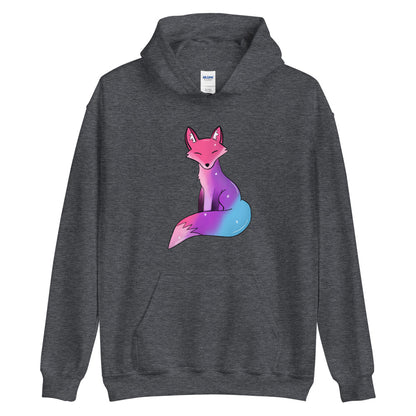 Bisexual Pride Fox, Galaxy Fox Unisex Hoodie | Vixen's Hidden Desires