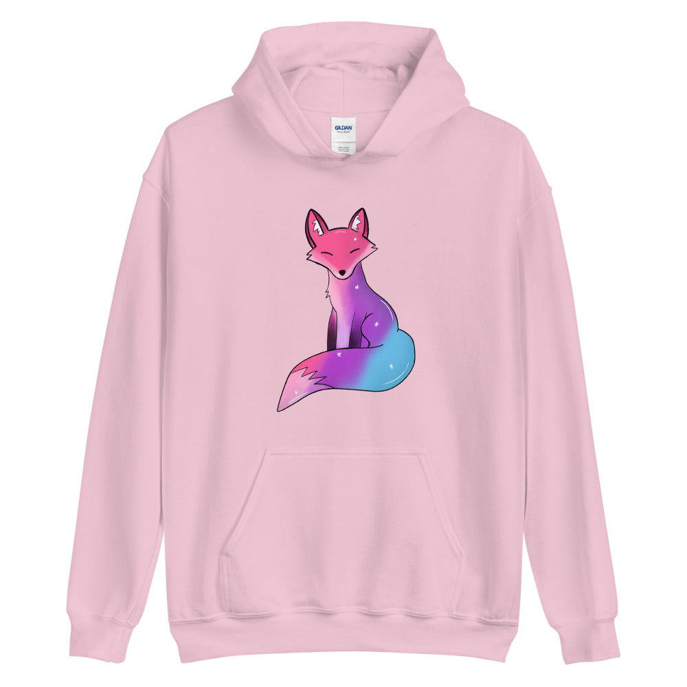 Bisexual Pride Fox, Galaxy Fox Unisex Hoodie | Vixen's Hidden Desires
