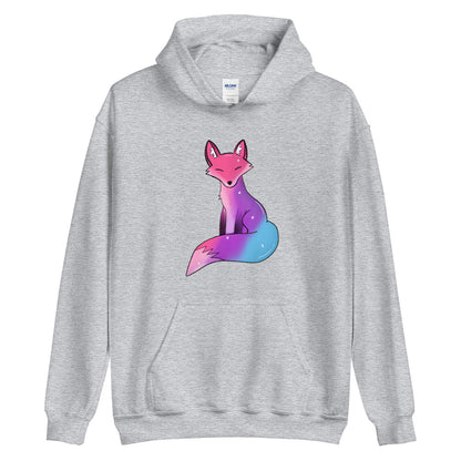 Bisexual Pride Fox, Galaxy Fox Unisex Hoodie | Vixen's Hidden Desires