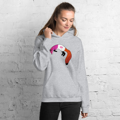 Lesbian Pride, Galaxy Fox Unisex Hoodie | Vixen's Hidden Desires