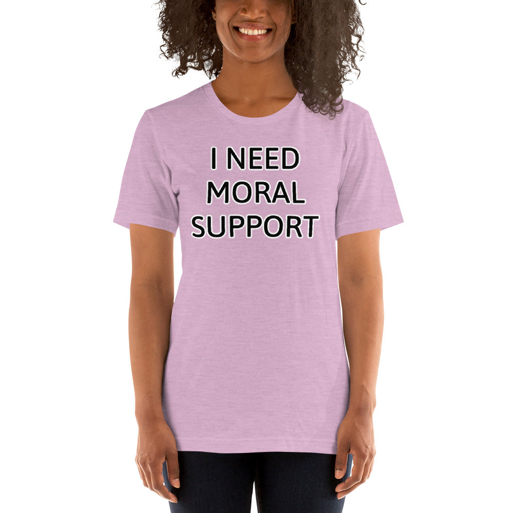 I Need Moral Support, The "M" is Silent Short-Sleeve Unisex T-Shirt | Vixen's Hidden Desires