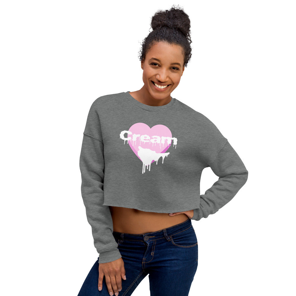 Cream Crop Sweatshirt | Vixen's Hidden Desires