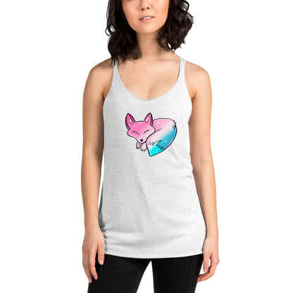 Trans Pride Fox, Galaxy Fox Women's Racerback Tank | Vixen's Hidden Desires