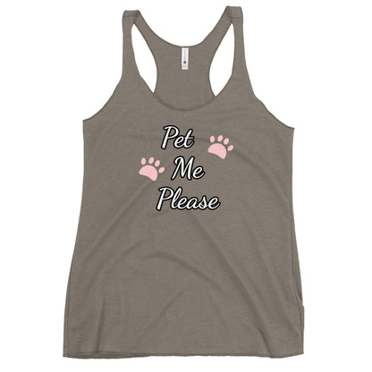 Pet Me Please Women's Racerback Tank | Vixen's Hidden Desires